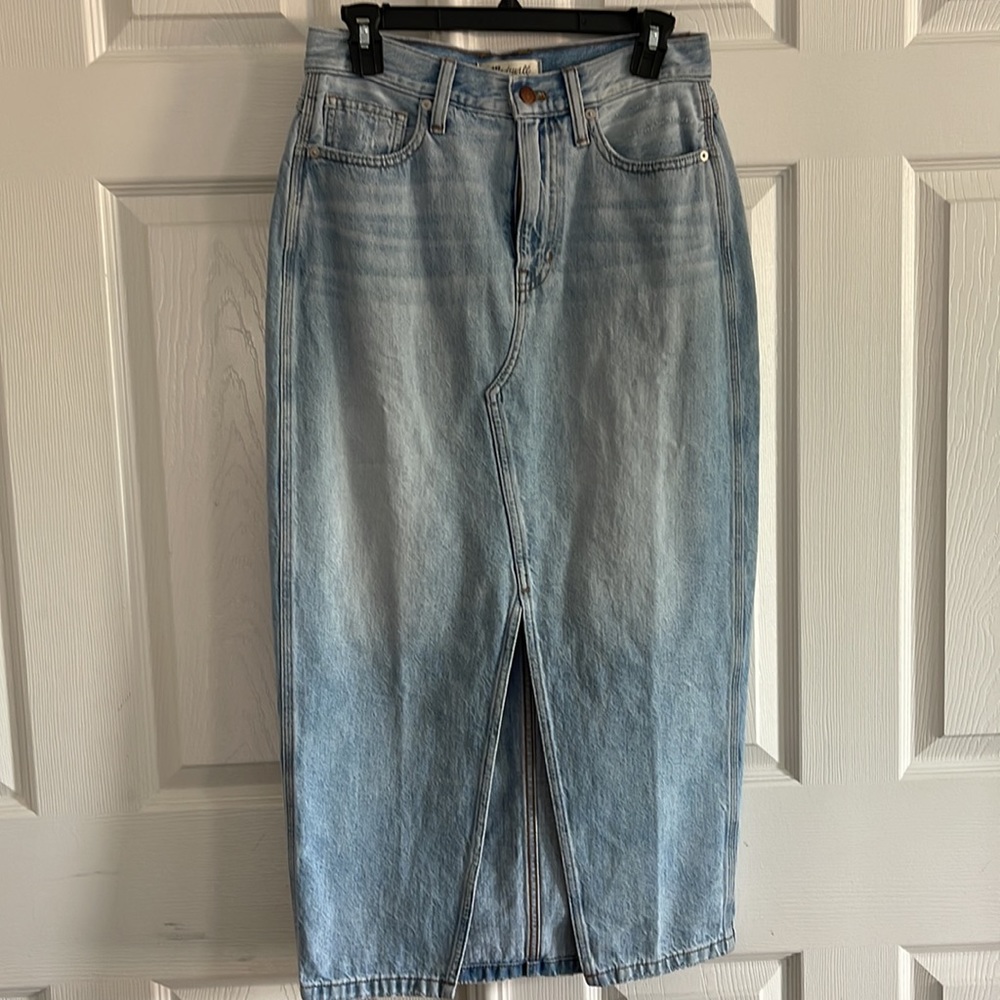 Madewell Midi Denim Skirt
